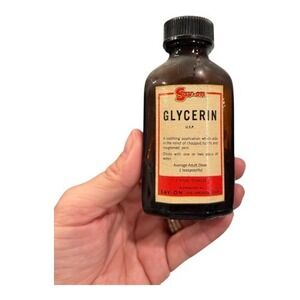 Sav On Glycerin U S P Amber Glass Bottle 2 Fluid Ounces Vintage